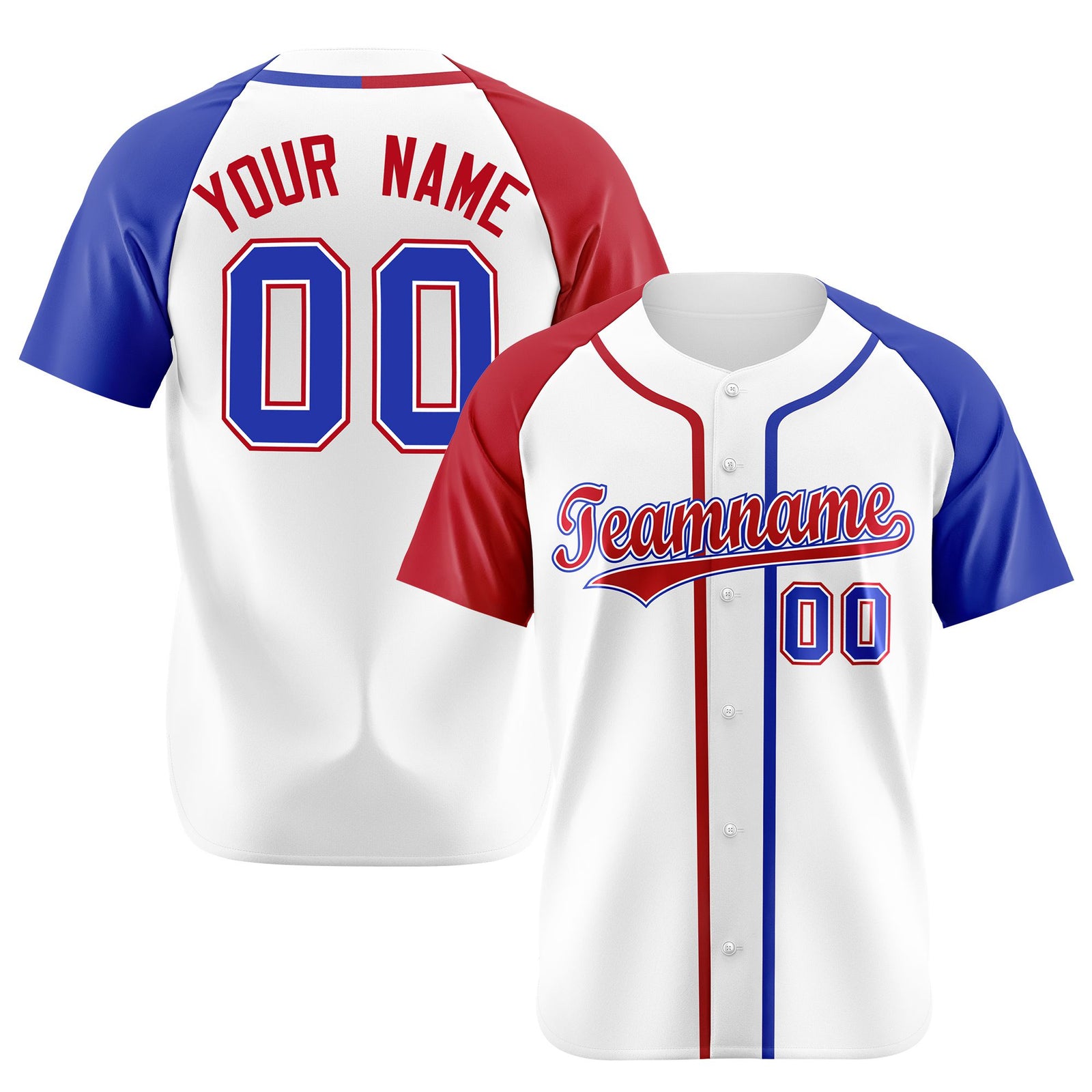 Custom White Burgundy Blue Authentic Baseball Jersey