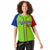 Custom Neon Green Blue Red Authentic Baseball Jersey