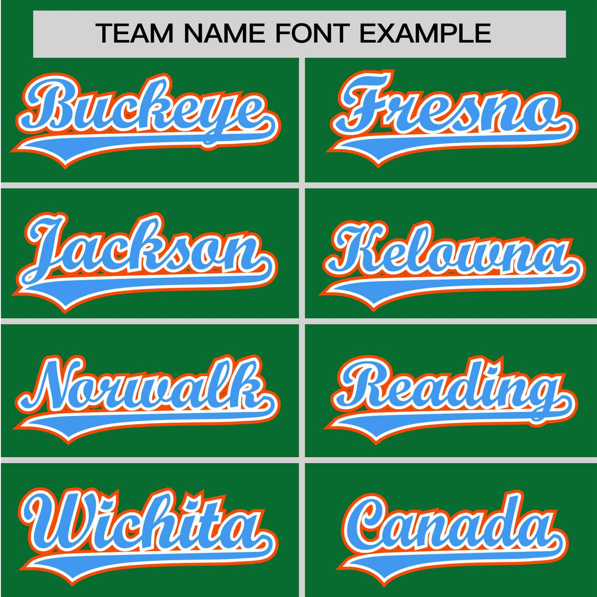 Custom Kelly Green Blue Orange Authentic Baseball Jersey