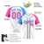 Custom White Sky Blue Pink Authentic Baseball Jersey