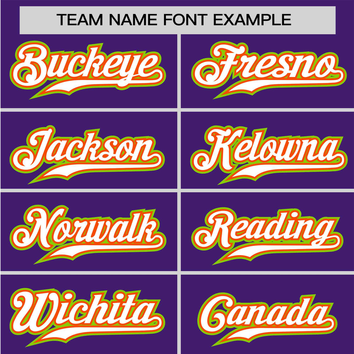 Custom Purple Neon Green Orange Authentic Baseball Jersey