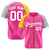 Custom Pink Yellow Gray Authentic Baseball Jersey