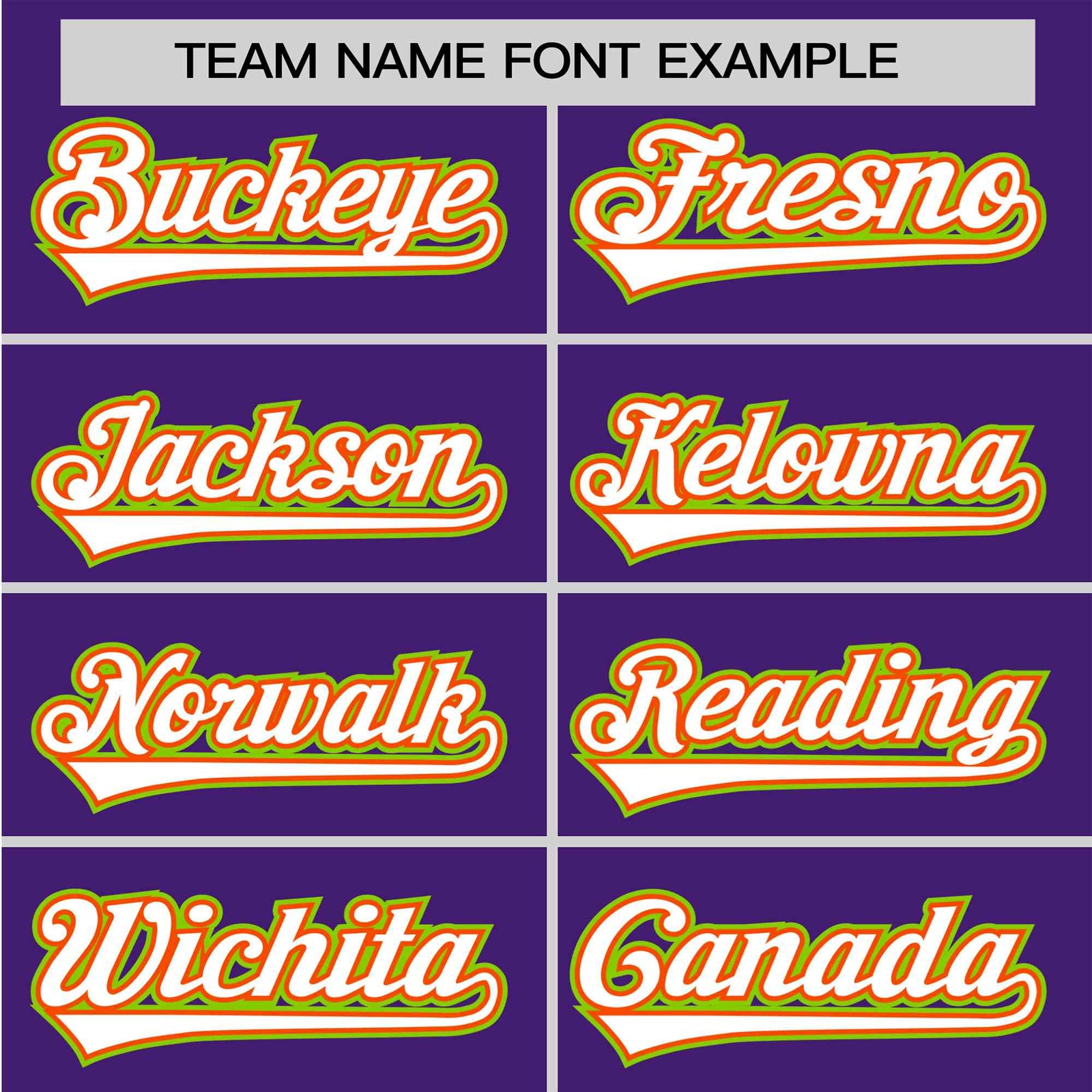 Custom Purple Neon Green Orange Authentic Baseball Jersey