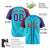 Custom Aqua Burgundy Purple Authentic Baseball Jersey