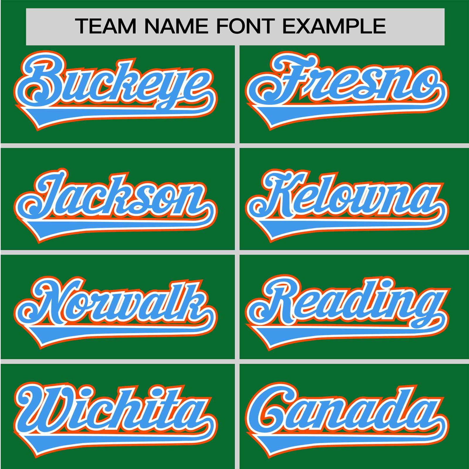 Custom Kelly Green Blue Orange Authentic Baseball Jersey