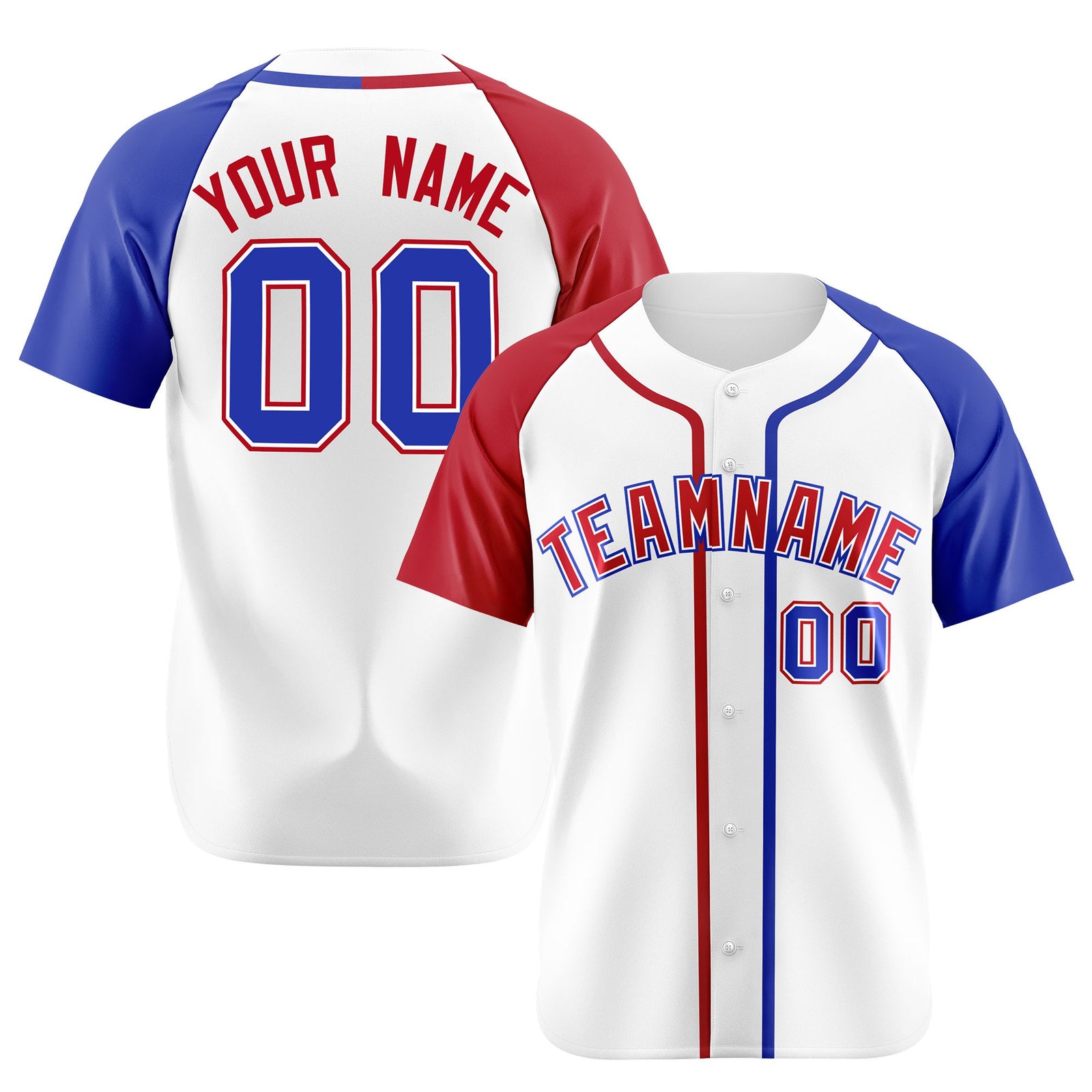 Custom White Burgundy Blue Authentic Baseball Jersey
