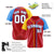 Custom Red Yellow Light Blue Authentic Baseball Jersey