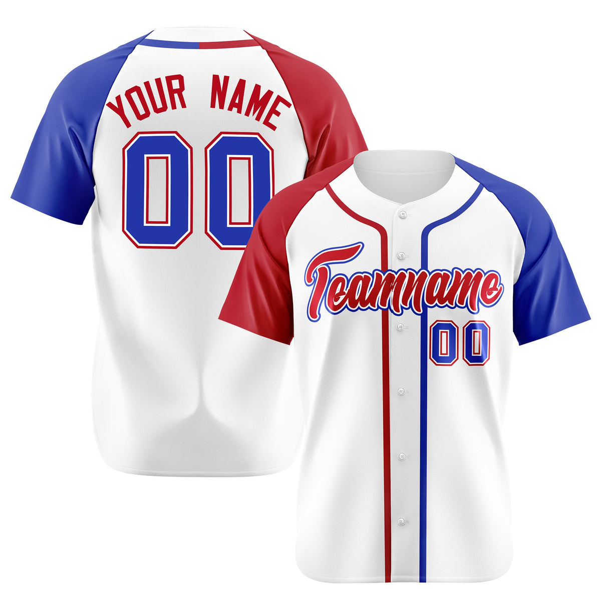 Custom White Burgundy Blue Authentic Baseball Jersey