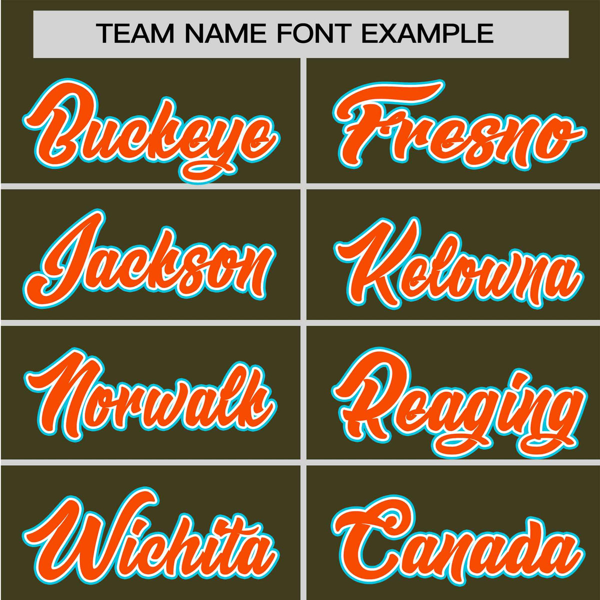 Custom Olive Orange Blue Authentic Baseball Jersey