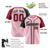 Custom Pink Black Burgundy Authentic Baseball Jersey