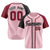 Custom Pink Black Burgundy Authentic Baseball Jersey