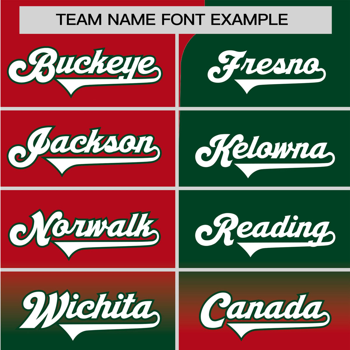 Custom Red Green White Authentic Split Fashion Baseball Jersey