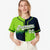 Custom Green-Navy White Authentic Split Fashion Baseball Jersey