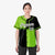 Custom Green-Black White Authentic Split Fashion Baseball Jersey