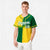 Custom Gold-Green White Authentic Split Fashion Baseball Jersey