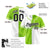 Custom Green-White Black Authentic Split Fashion Baseball Jersey