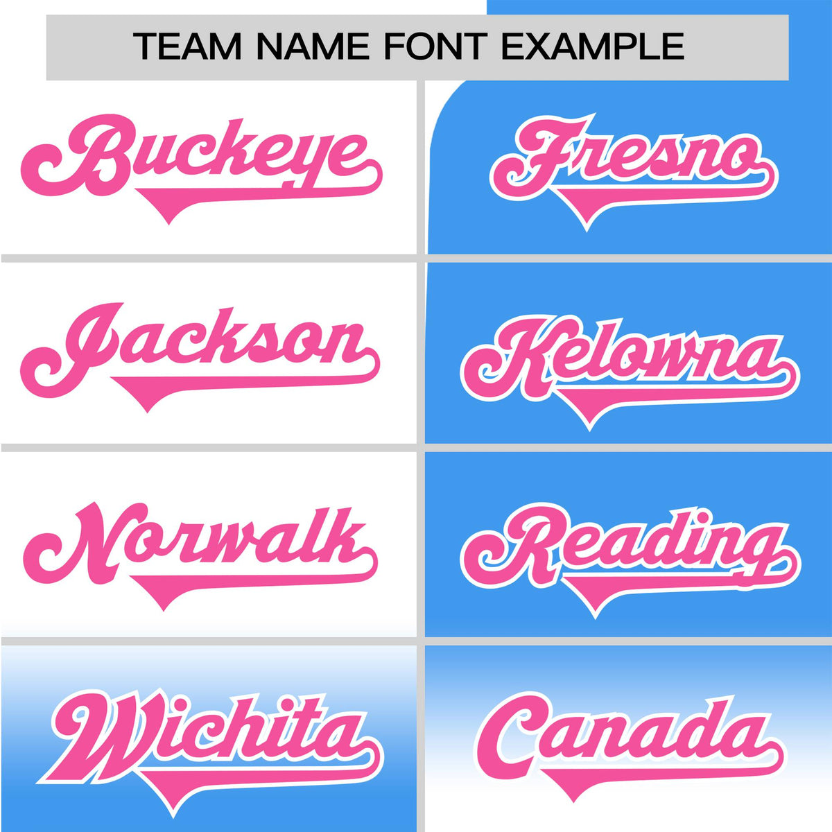 Custom Blue-White Pink Authentic Split Fashion Baseball Jersey