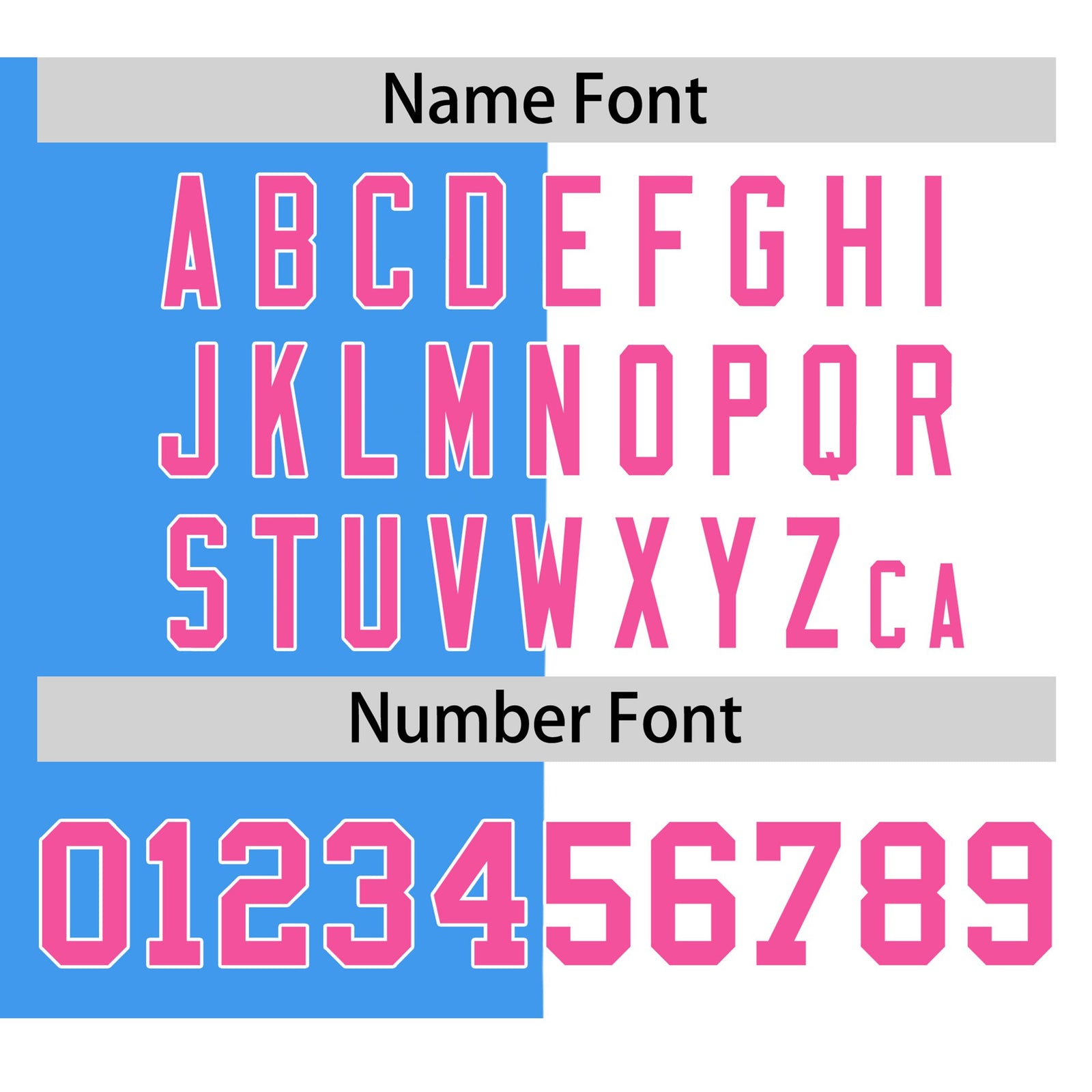 Custom Blue-White Pink Authentic Split Fashion Baseball Jersey