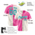 Custom Pink Khaki-Bright Green Authentic Split Fashion Baseball Jersey