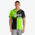 Custom Green-Black White Authentic Split Fashion Baseball Jersey