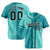 Custom Aqua-Bright Green Authentic Split Fashion Baseball Jersey