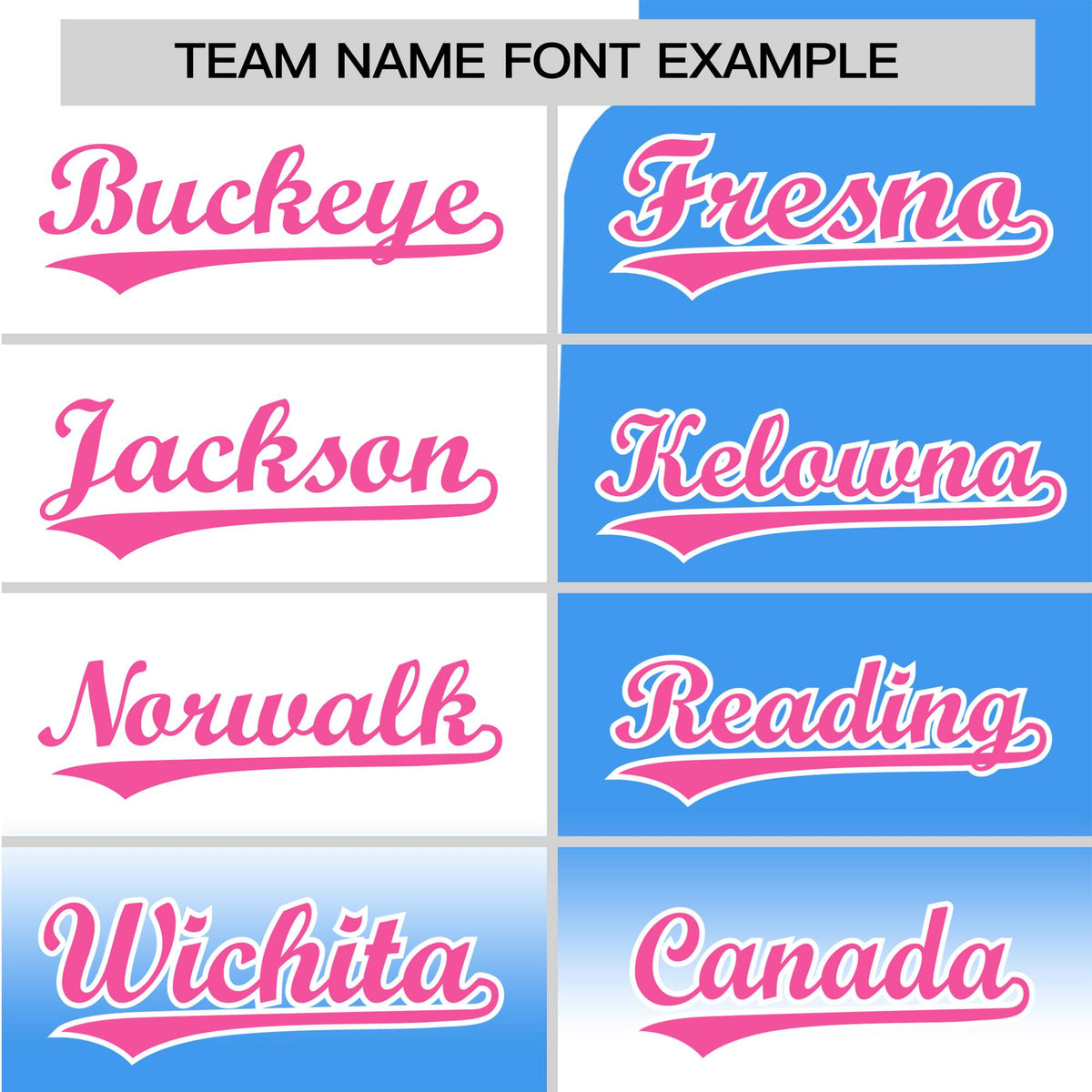 Custom Blue-White Pink Authentic Split Fashion Baseball Jersey