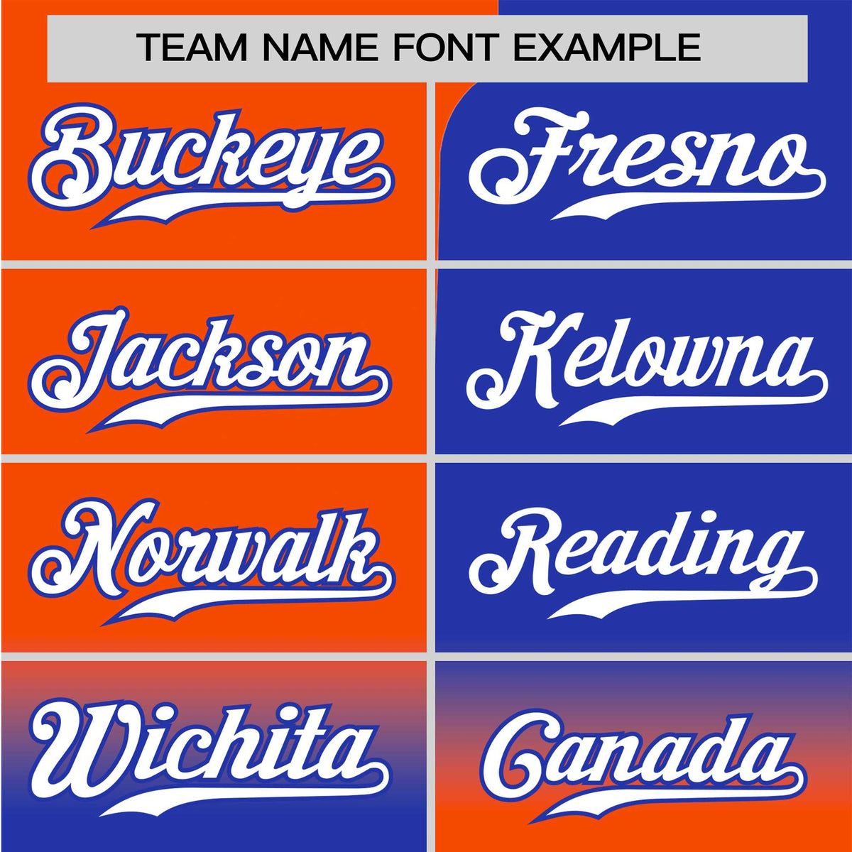 Custom Orange-Blue White Authentic Split Fashion Baseball Jersey