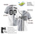 Custom Gray-White Black Authentic Split Fashion Baseball Jersey