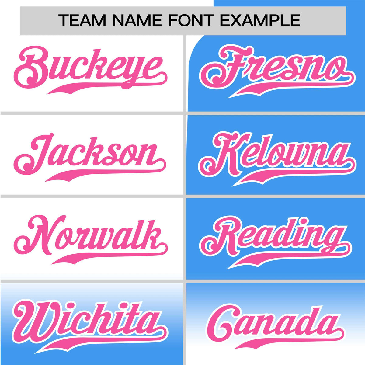 Custom Blue-White Pink Authentic Split Fashion Baseball Jersey