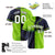 Custom Green-Navy White Authentic Split Fashion Baseball Jersey