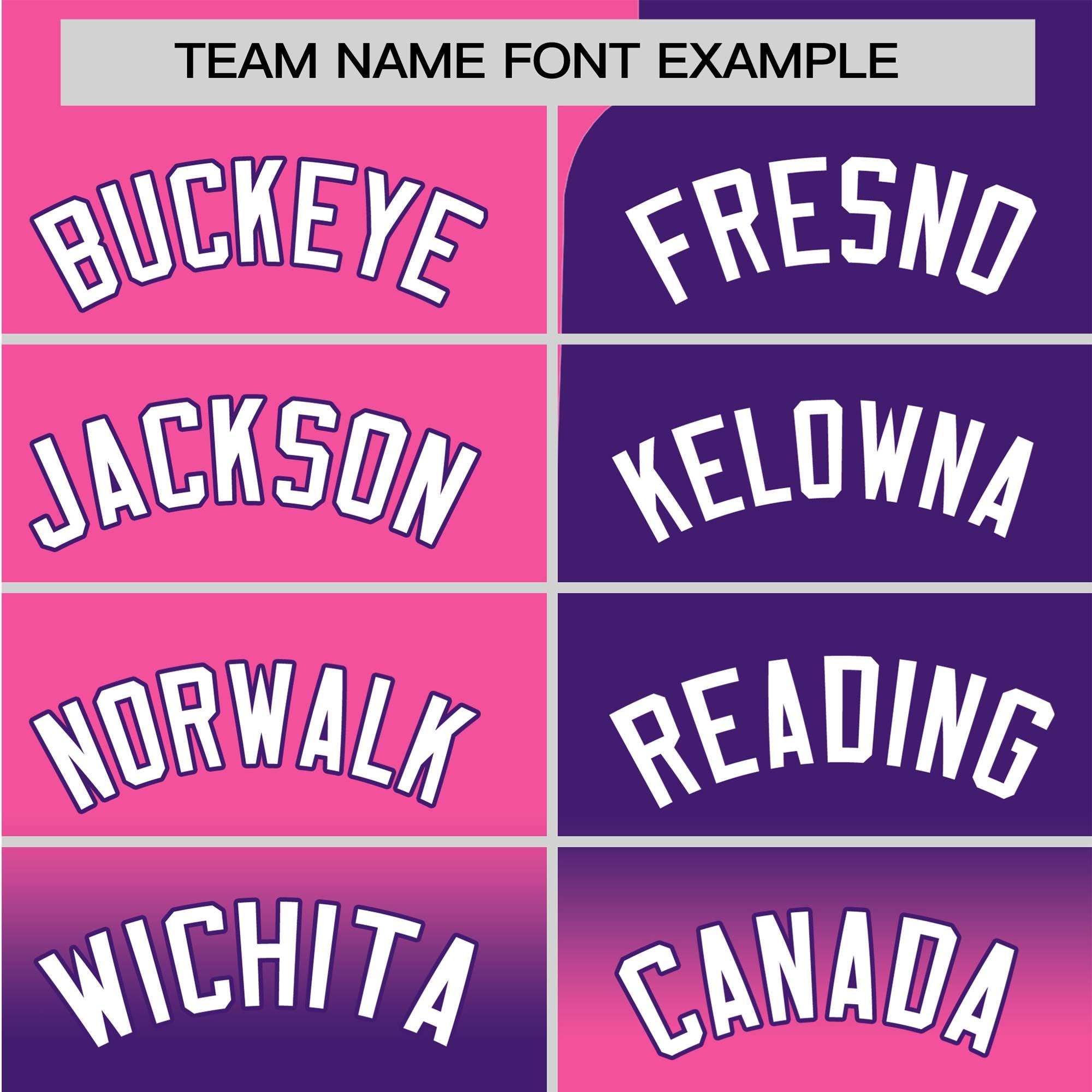 Custom Pink-Purple White Authentic Split Fashion Baseball Jersey