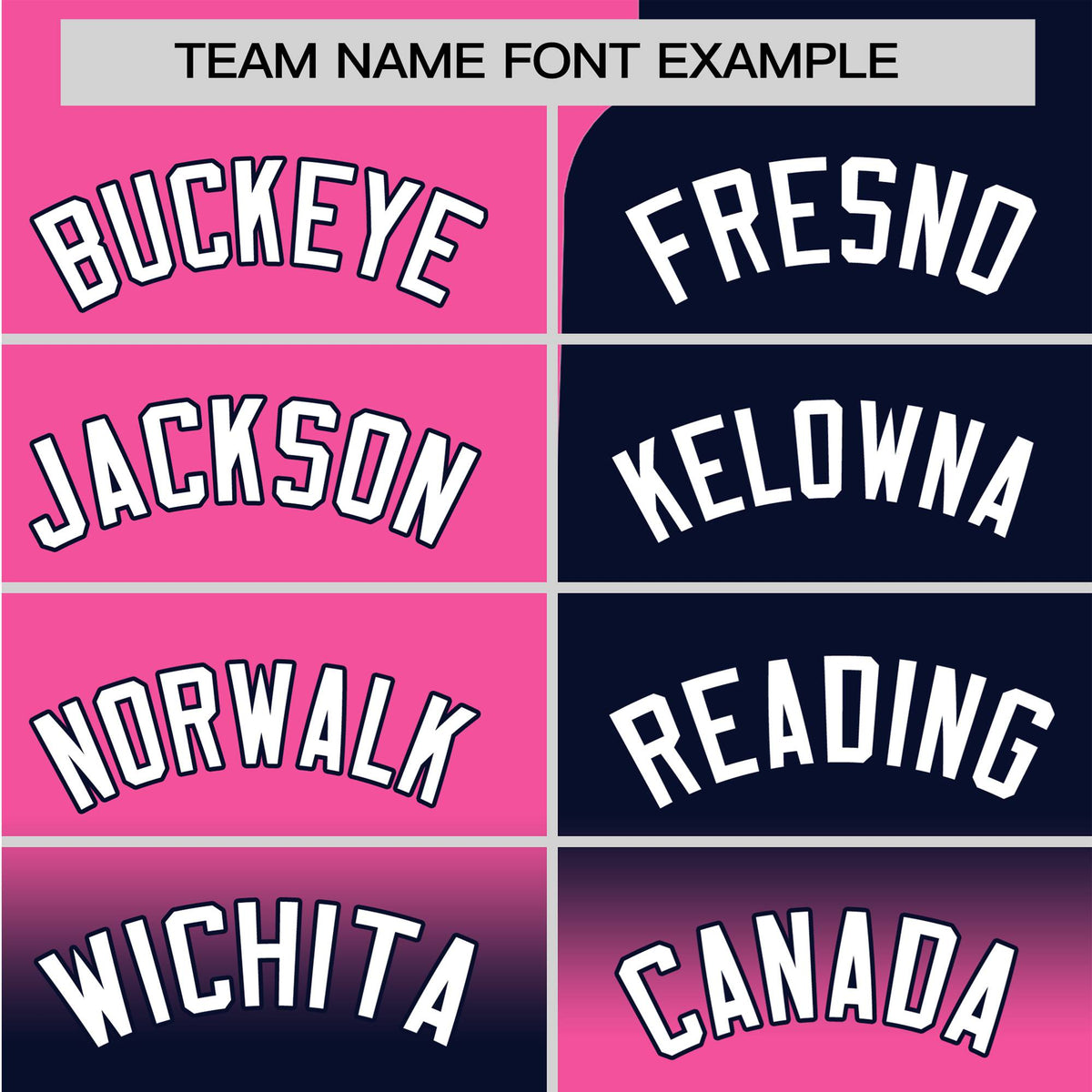 Custom Pink-Navy White Authentic Split Fashion Baseball Jersey