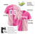 Custom Pink White Authentic Split Fashion Baseball Jersey