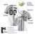 Custom Gray-White Black Authentic Split Fashion Baseball Jersey