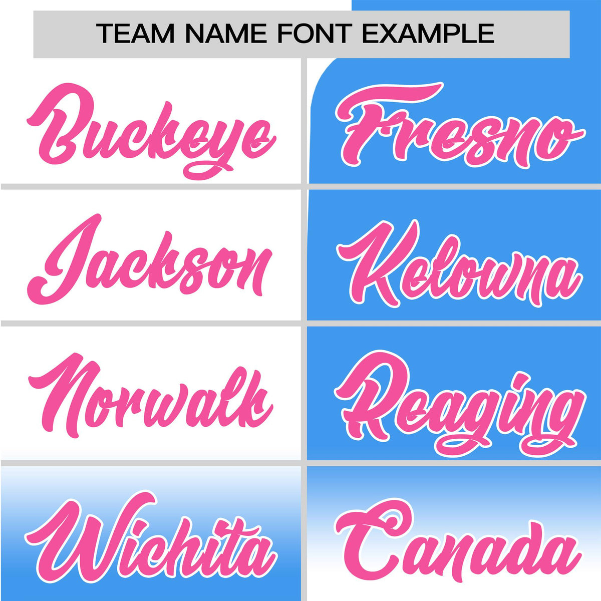 Custom Blue-White Pink Authentic Split Fashion Baseball Jersey