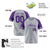 Custom Gray Purple Authentic Raglan Sleeves Baseball Jersey