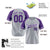 Custom Gray Purple Authentic Raglan Sleeves Baseball Jersey