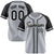 Custom Gray Black Authentic Raglan Sleeves Baseball Jersey