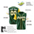 Custom Green Gold White Authentic Baseball Jersey