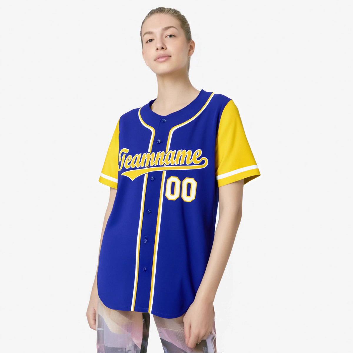 Custom Royal Blue Gold Authentic Baseball Jersey