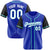 Custom Royal Blue Black Authentic Baseball Jersey