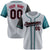 Custom Gray Black Aqua Authentic Baseball Jersey