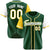 Custom Green Gold White Authentic Baseball Jersey