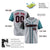 Custom Gray Black Aqua Authentic Baseball Jersey