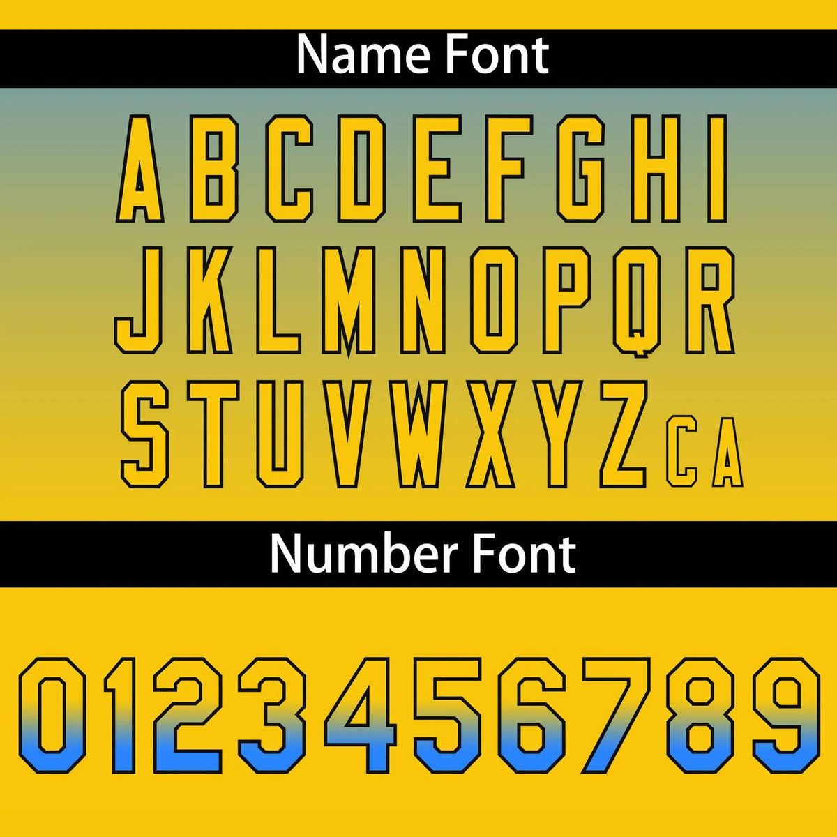 Custom Blue Yellow-Black Authentic Fade Fashion Baseball Jersey