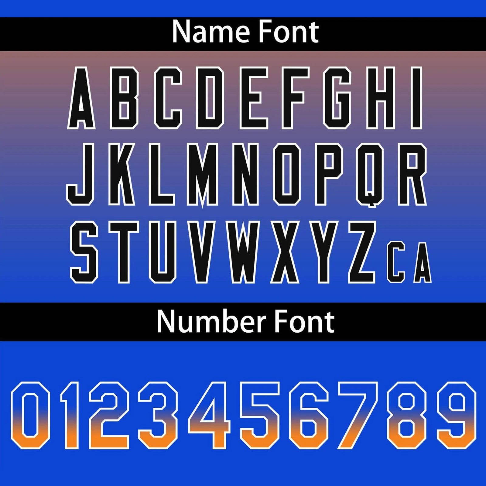 Custom Orange Sky Blue Black Authentic Fade Fashion Baseball Jersey