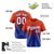 Custom Orange-Royal Blue-White Authentic Fade Fashion Baseball Jersey