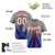 Custom Gray Royal Blue Red Authentic Fade Fashion Baseball Jersey