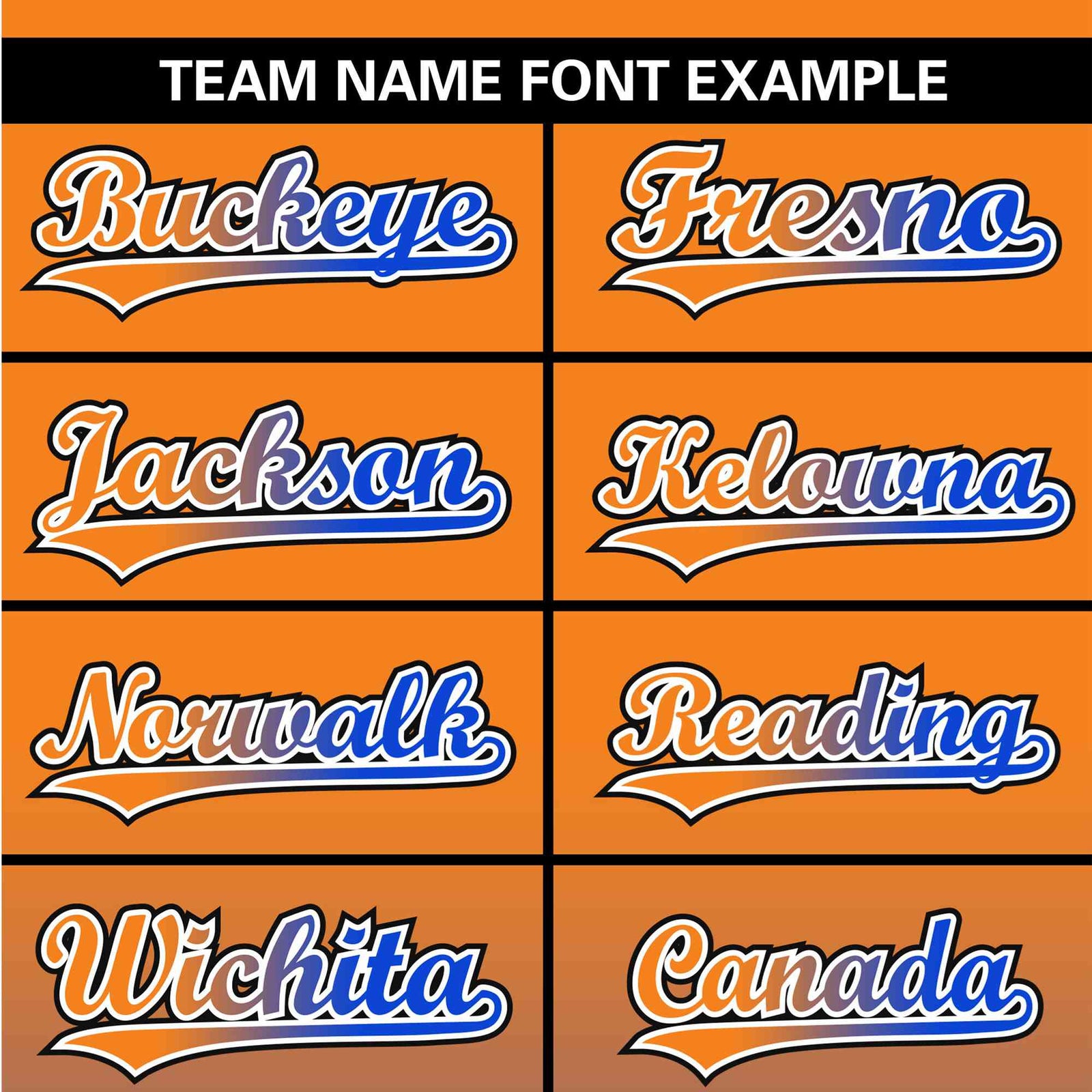 Custom Orange Sky Blue Black Authentic Fade Fashion Baseball Jersey