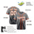 Custom Gray White-Orange Authentic Fade Fashion Baseball Jersey